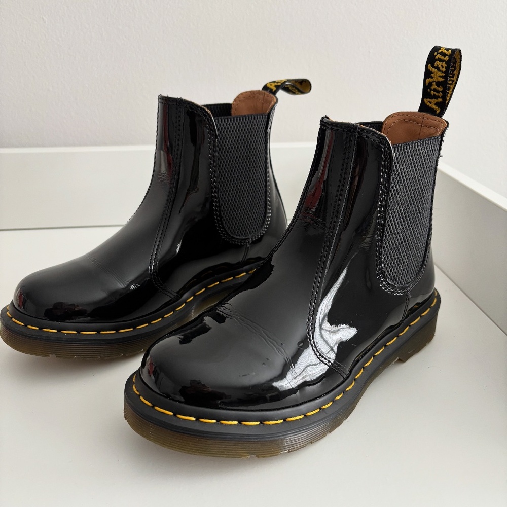 Dr. Martens Women's 2976 Patent-Leather Chelsea Boots